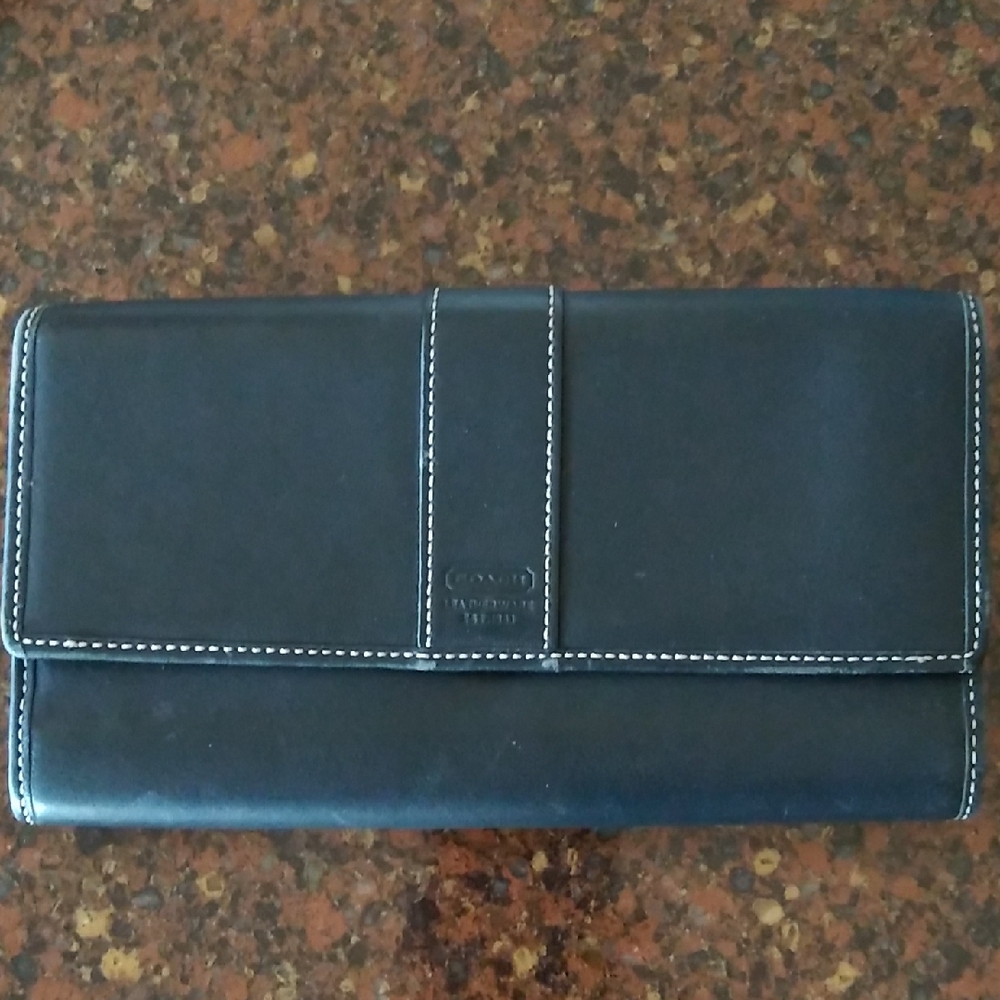Coach Black Key & Card Holder